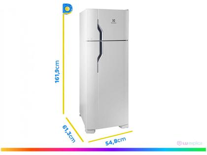 Geladeira/Refrigerador Electrolux Cycle Defrost Duplex Branco 260L DC35A Bivolt