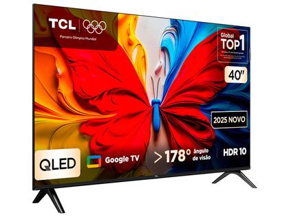 Smart TV 40" TCL Full HD QLED 40S5K Google TV 2 HDMI - Bivolt